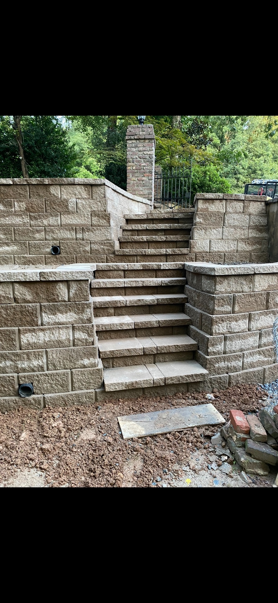 Terraced Retaining Wall